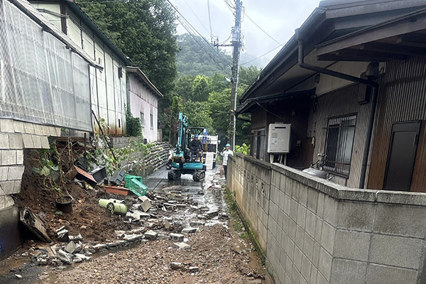 【栃木県足利市】短時間集中豪雨被害1