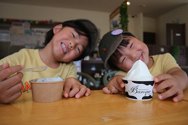 子どもたちとジェラート