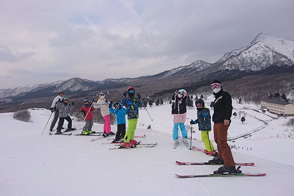 スキーの授業