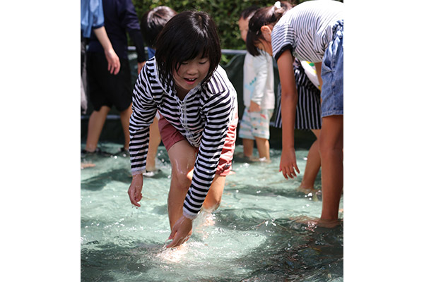 あめごのつかみ取り体験イベント