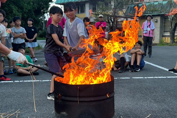 かつおのわら焼き体験