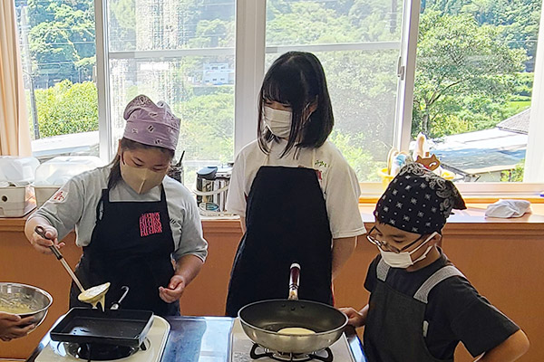 料理教室（パンケーキ作り）