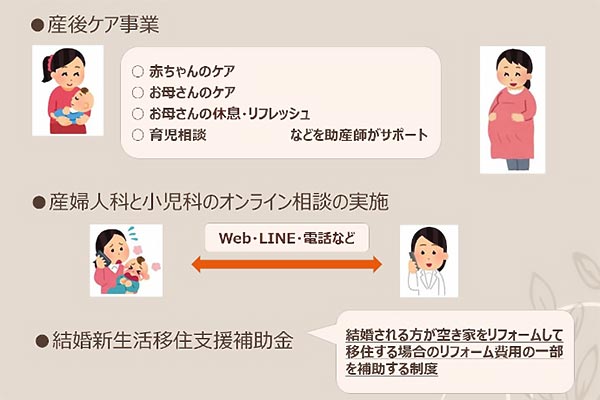 国に先駆けて、妊娠から出産、子育てまで一体化した支援に取り組んでいます