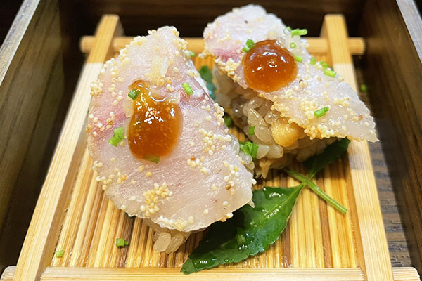 ⑥創作フレンチの寿司