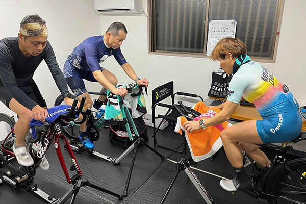 ローラー台によるトレーニングセッション