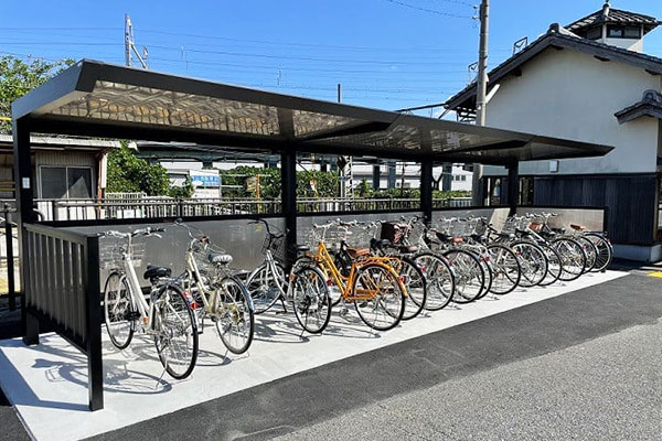 五箇荘駅駐輪場