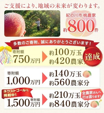 ご支援により、地域の未来が変わります