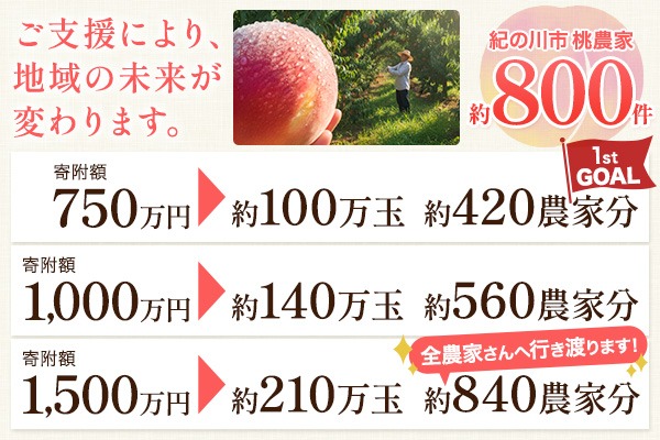 ご支援により、地域の未来が変わります