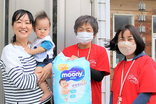子どもたちに毎月、オムツやミルクを届けて子育てを見守りたい